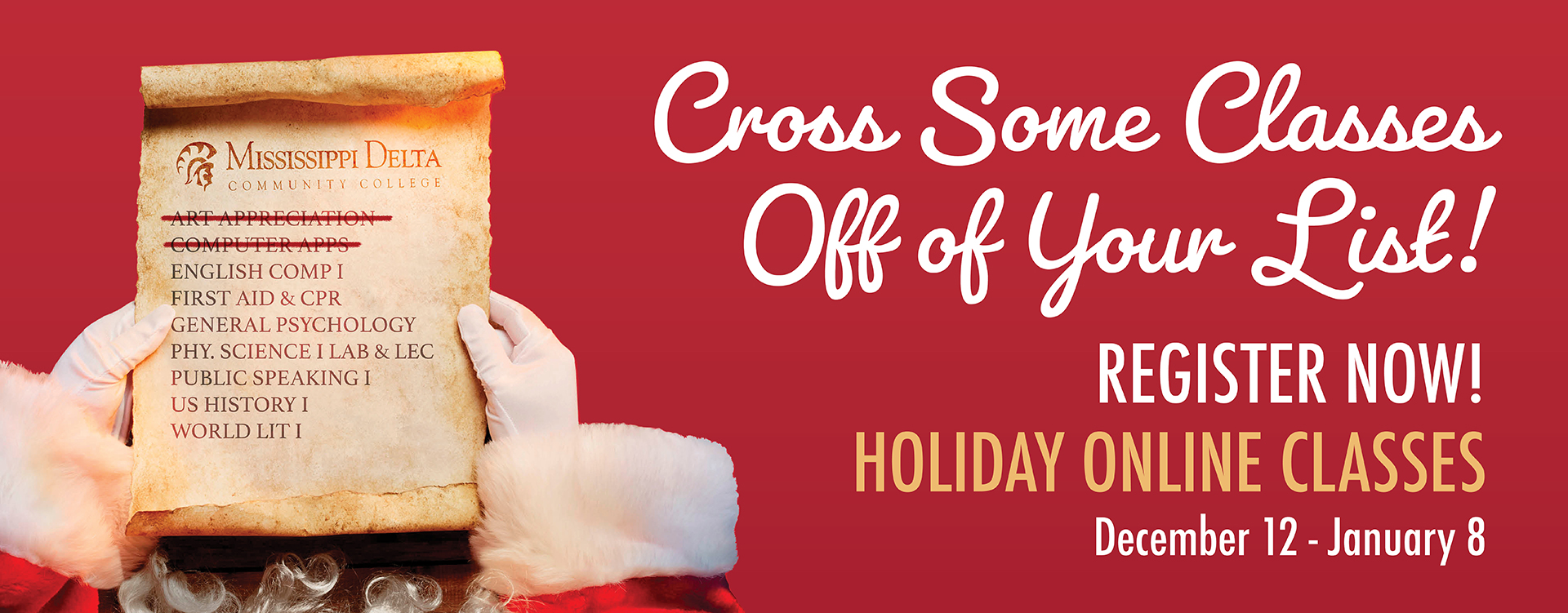 Holiday Interim session - register now