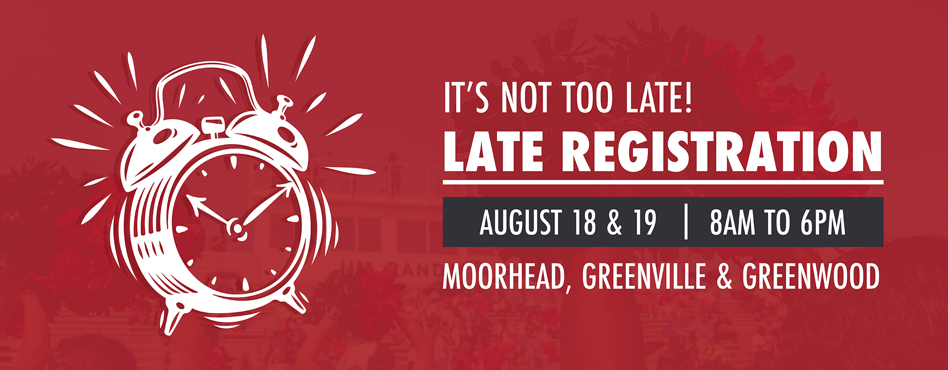 Late Registration is open!