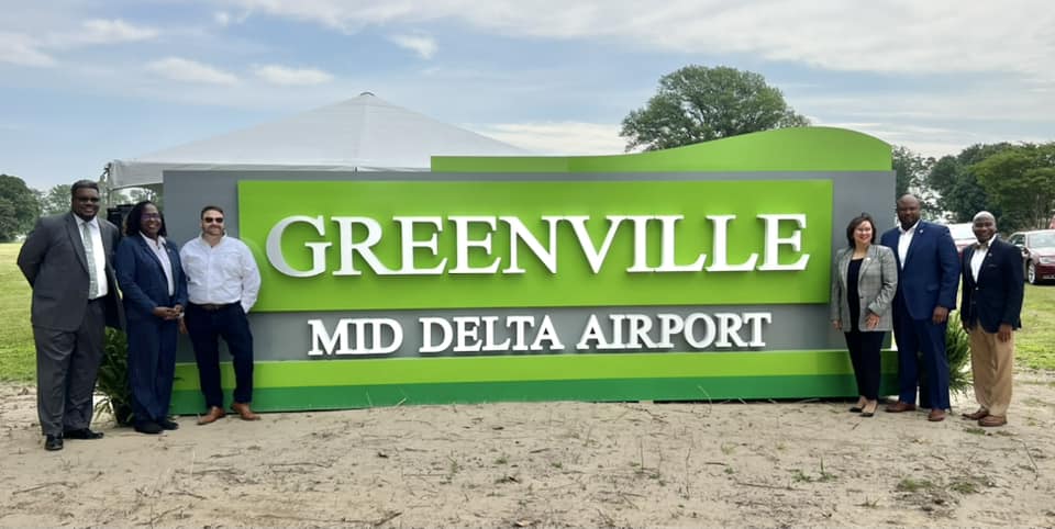 Greenville airport sign
